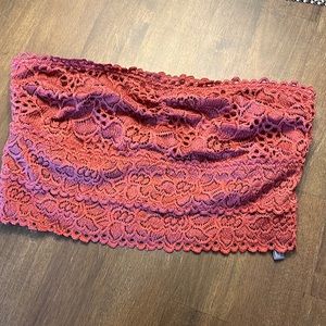 Aerie medium lace bandeau strapless